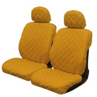 Coprisedili auto trapuntati universali Jumbo – Giallo