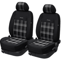 Coprisedili auto universali Tartan – Nero