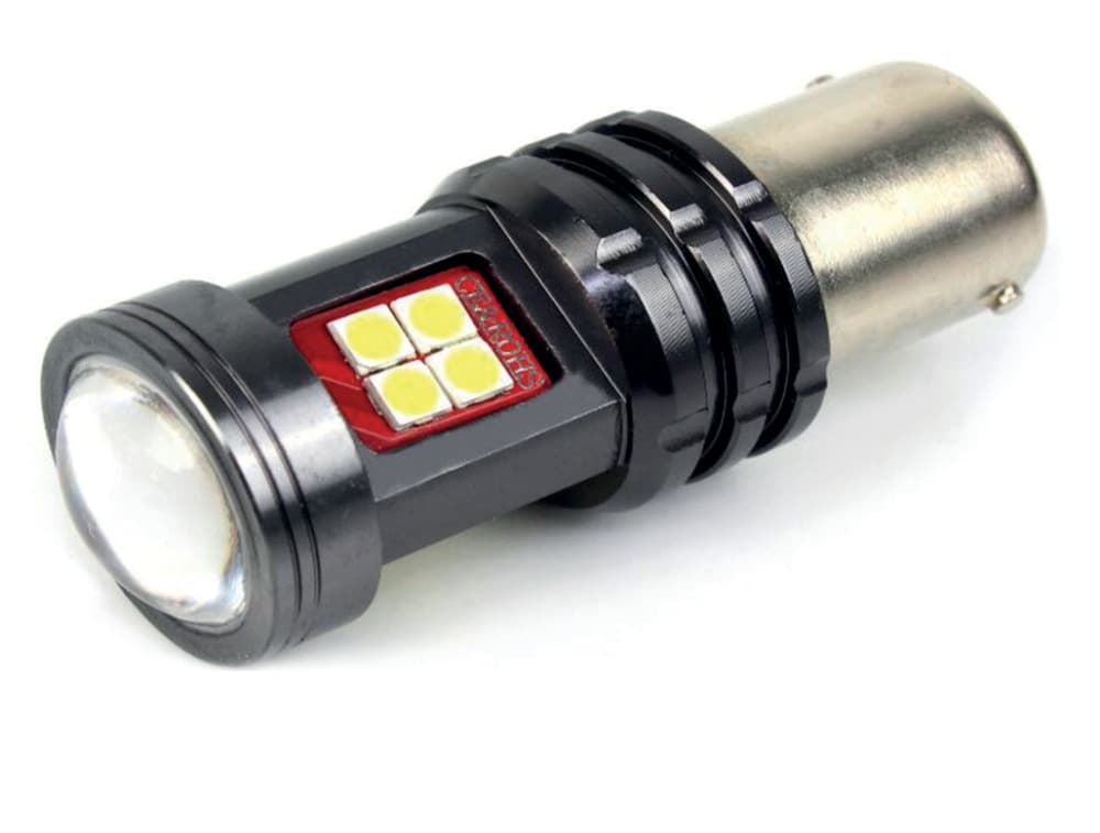 Cp. Lampade LED 12/24V Bay15D-1157-P21/5W Doppio Filamento Alta Lumin.