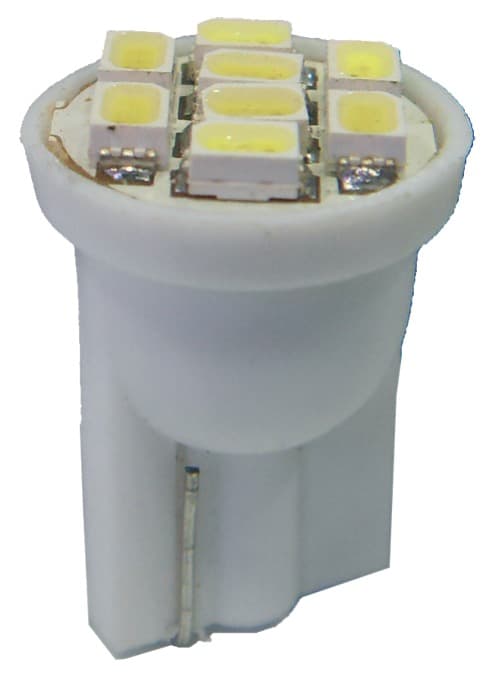 LED 24V T10 8 Smd Bianchi