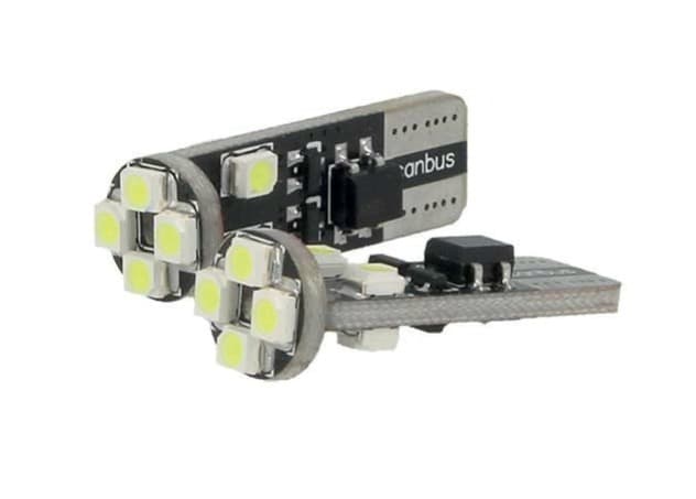 LED 12V T10 8 Smd Bianchi No Error