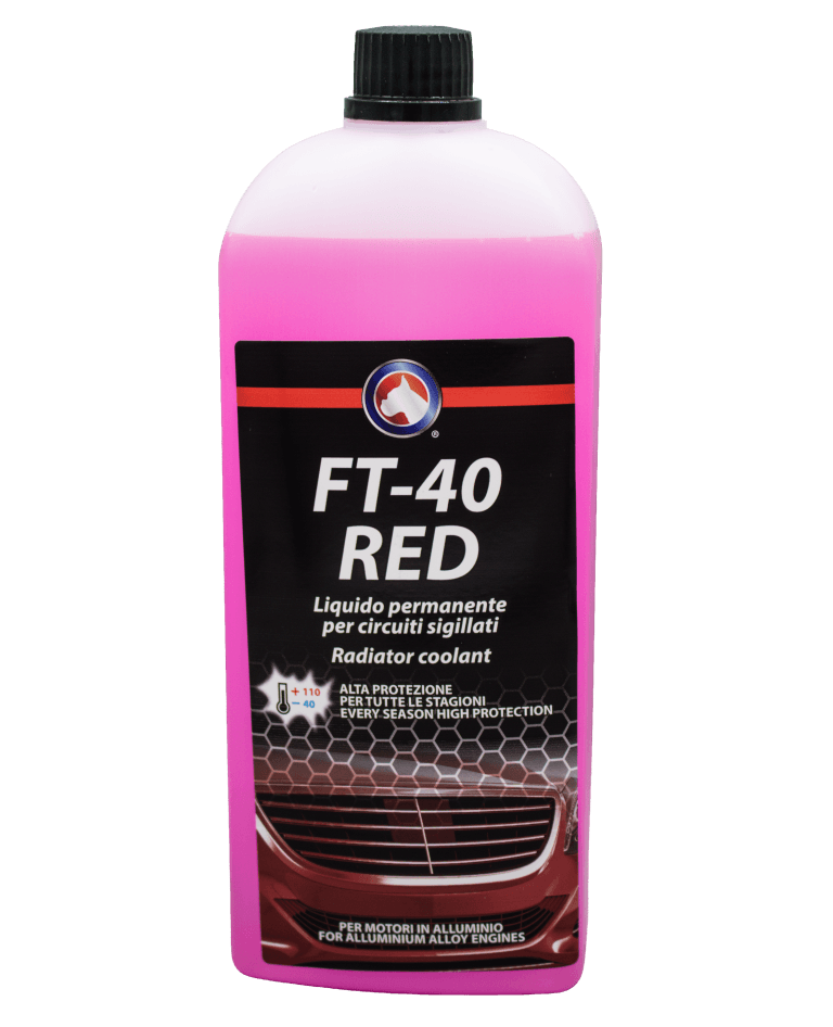 Fluido termico -40 liquido rosso per manente per circuiti sigillati 1 LT