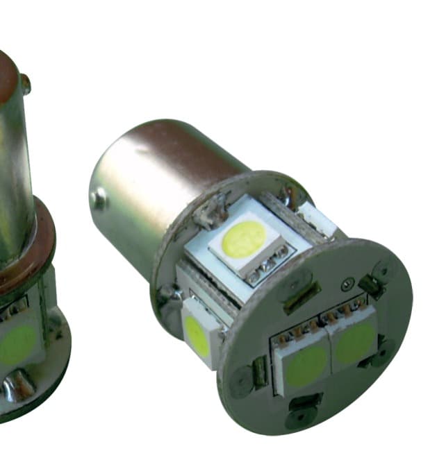 LED 12V Ba15S 8 Smd Bianchi Can Bus No Error