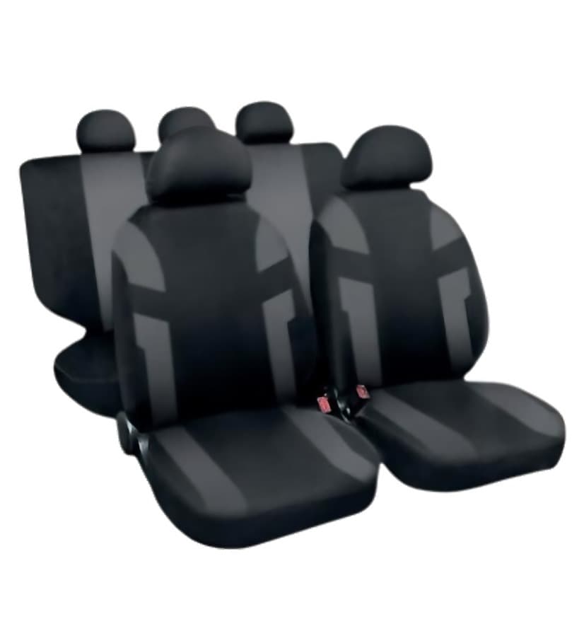 Fodera Completa Cloe con 4 Zip e 5 P Og. Black Grey Liscia