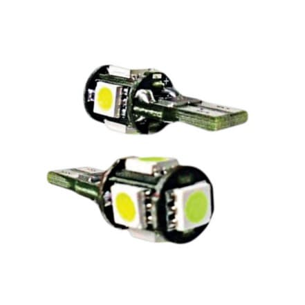LED 12V T10 5 Smd Bianchi No Error