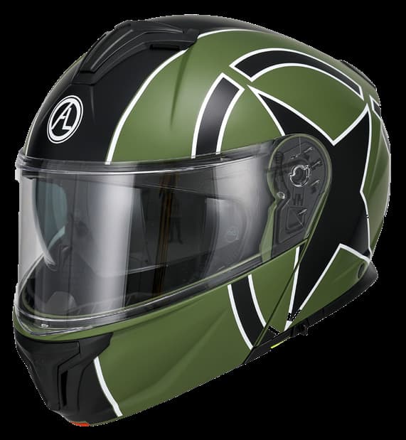 Casco Modulare Mod. 110 D/V Star Verde