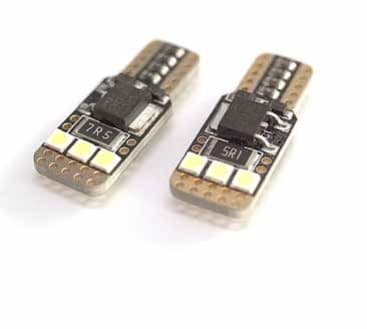 Cp. Lampade LED Super Can Bus No Error, Fiat No Error, 12V 5W Reali T10