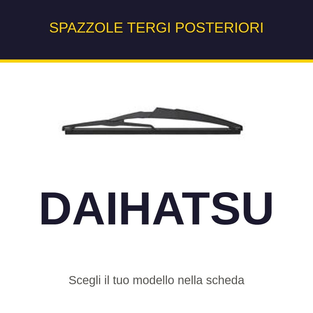 Spazzole tergi posteriori Daihatsu