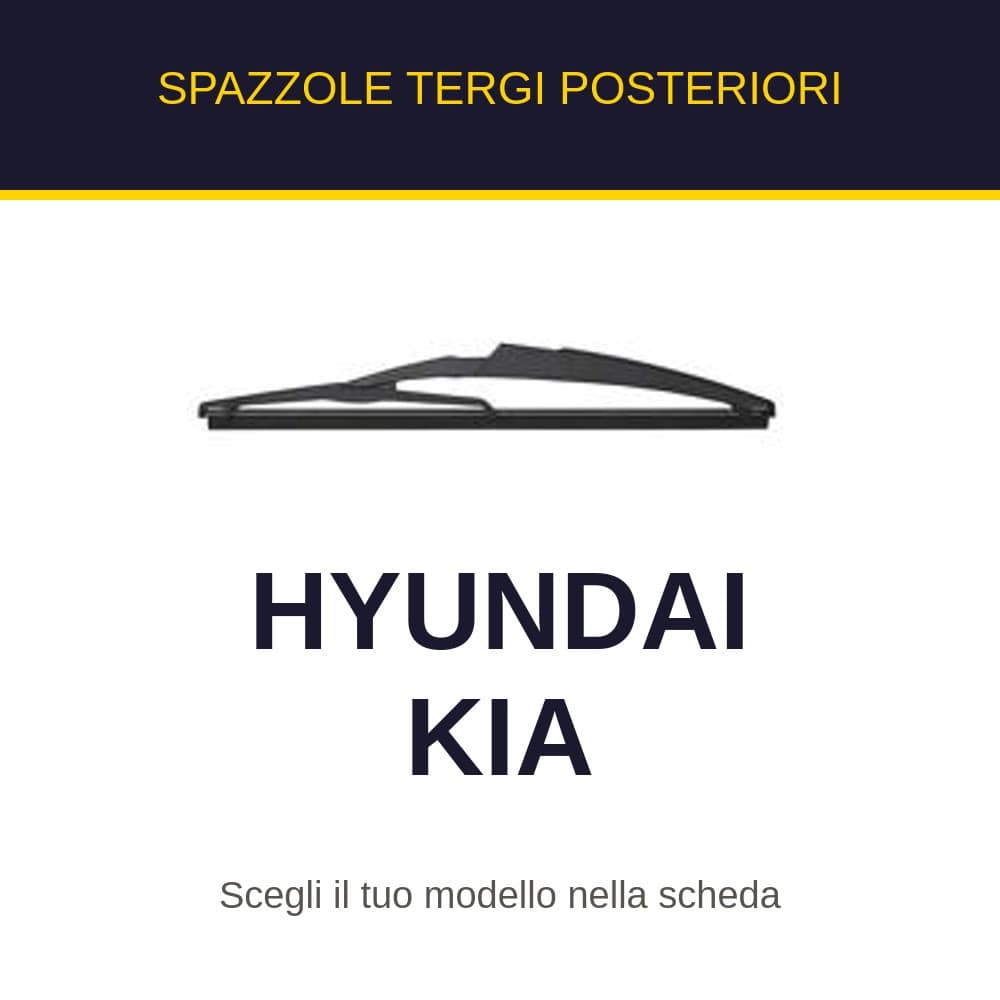 Spazzole tergi posteriori Hyundai e Kia
