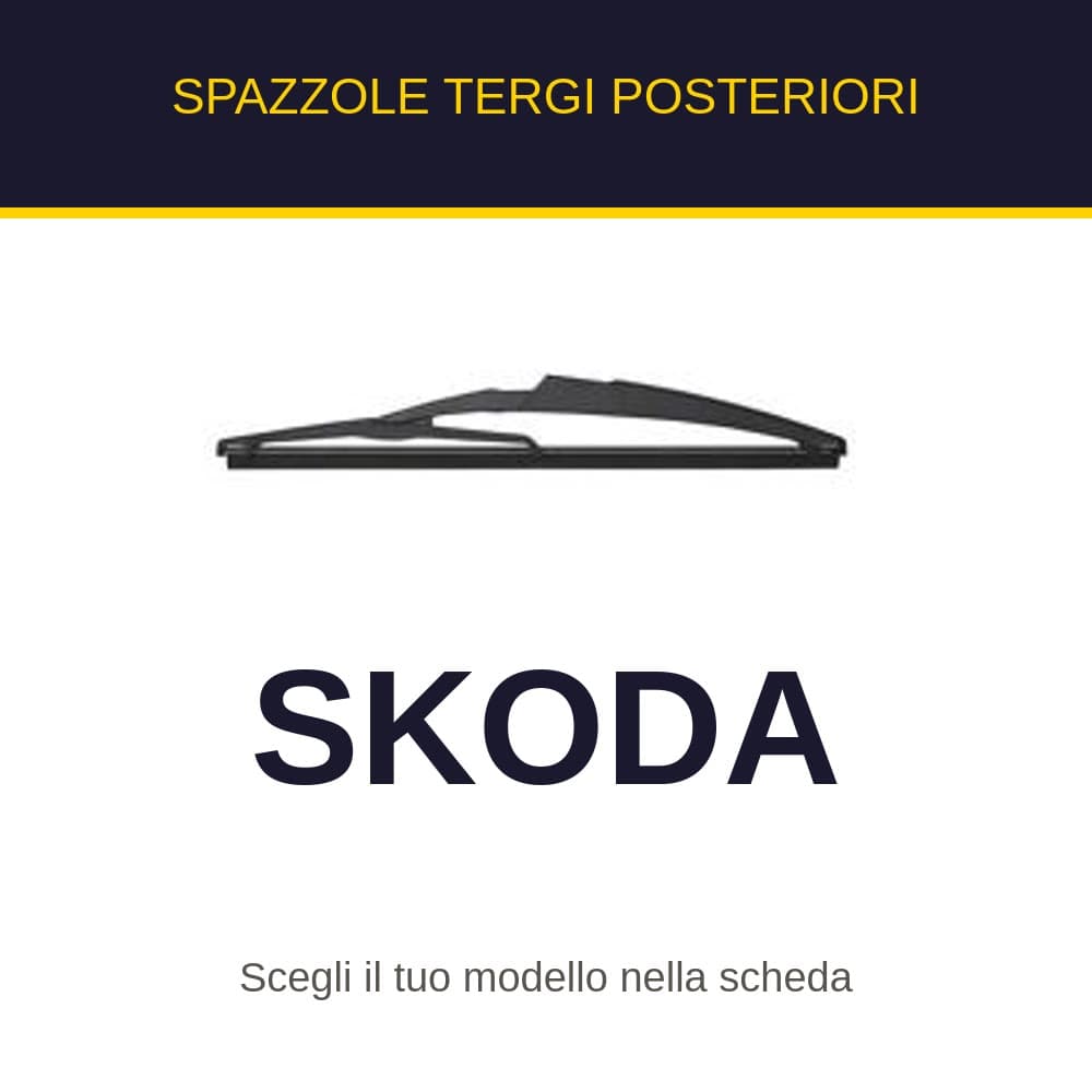 Spazzole tergi posteriori Skoda