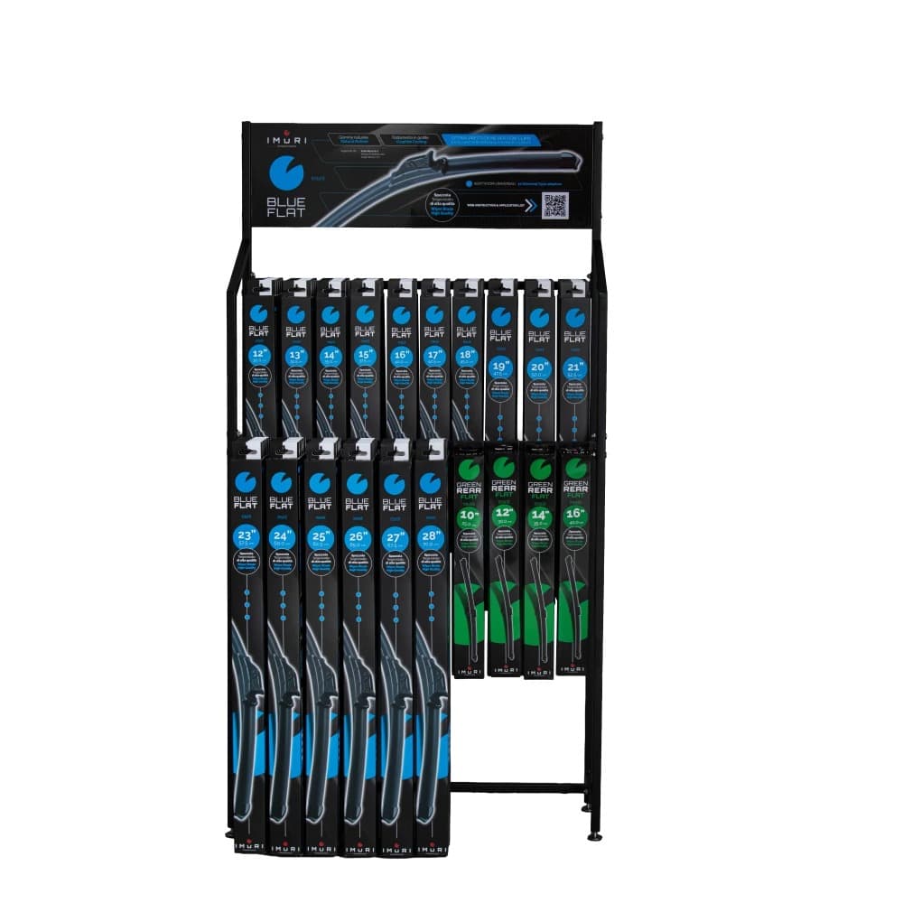 Espositore da terra Imuri Blue Flat per spazzole tergicristallo