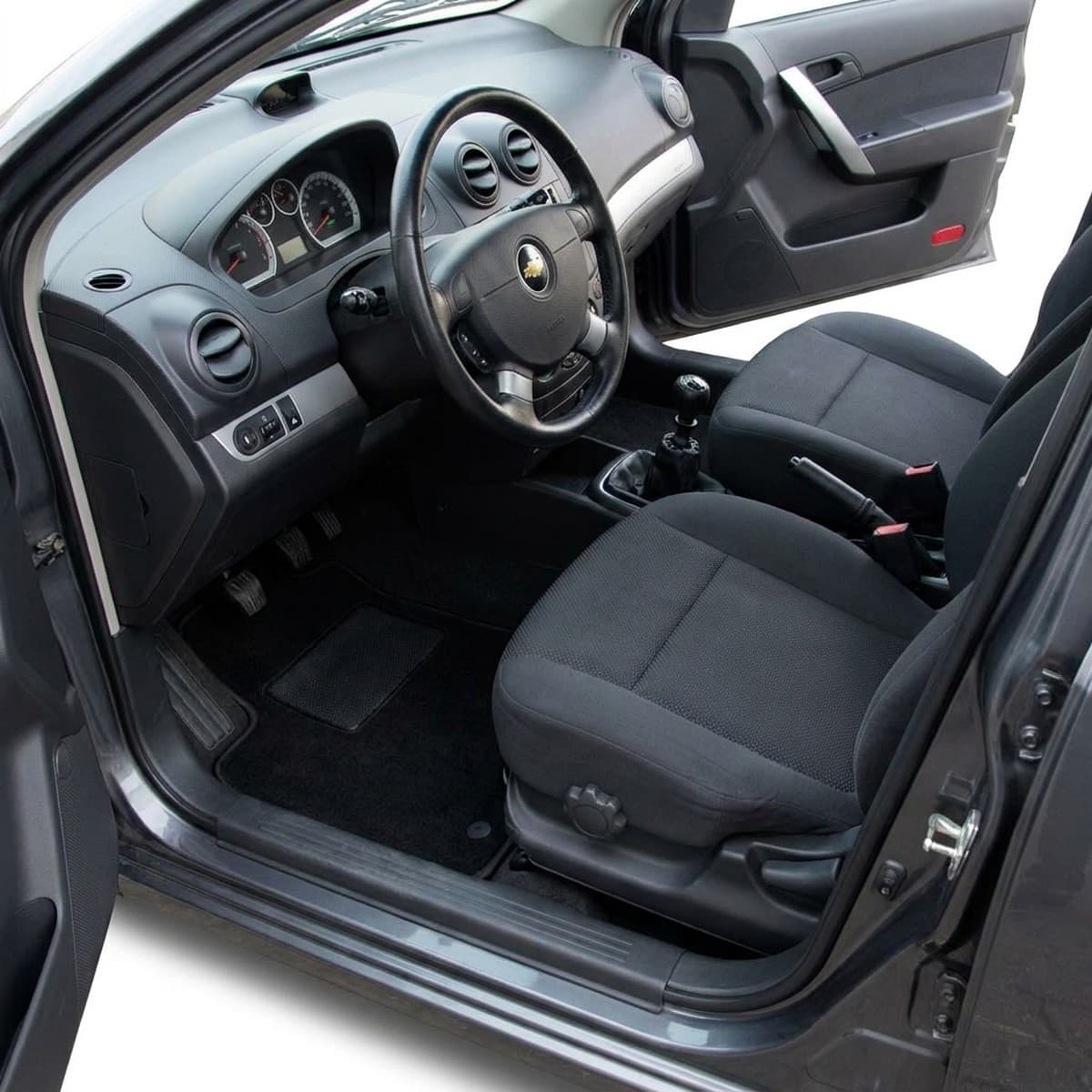 Tappetini in moquette Astro montati su Chevrolet Kalos 3/5 porte (2005-2020)