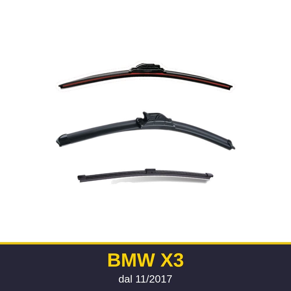 Spazzole tergicristallo BMW X3 (11/2017-)