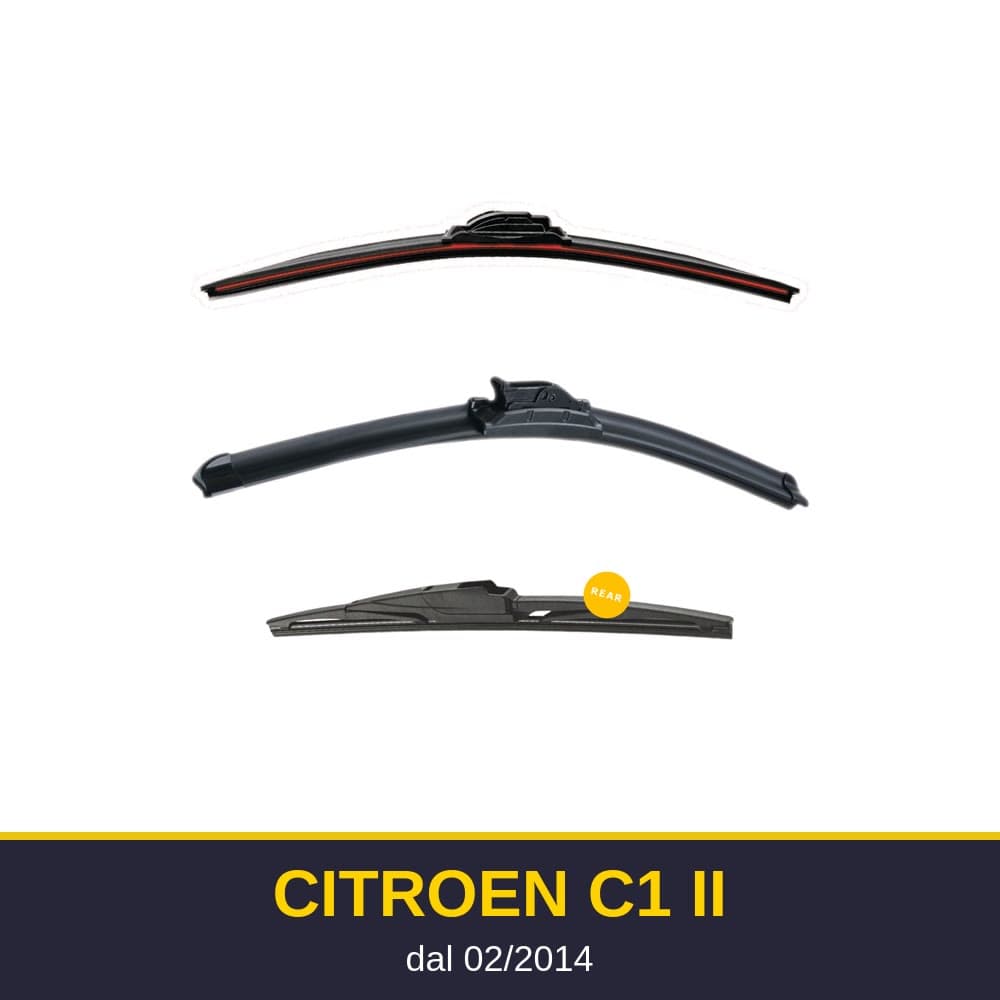 Spazzole tergicristallo Citroen C1 II (02/2014-)