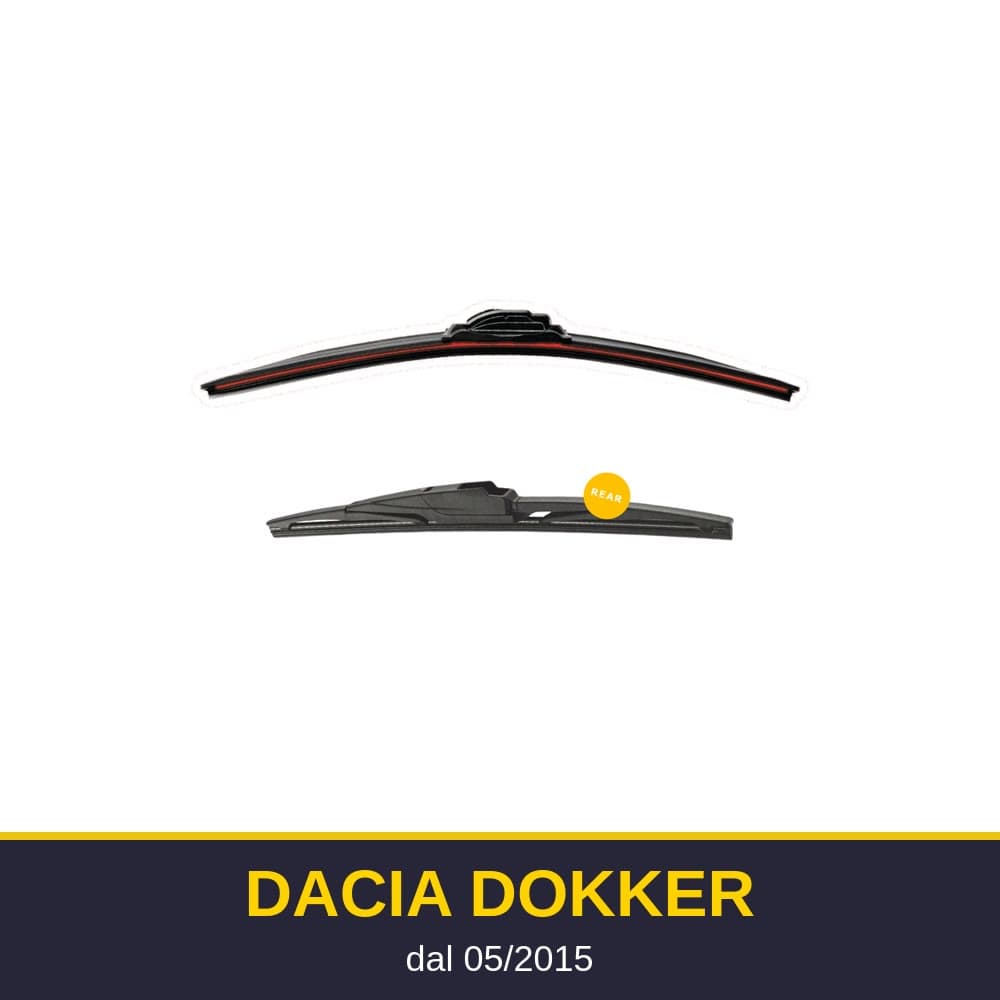 Spazzole tergicristallo Dacia Dokker (05/2015-)