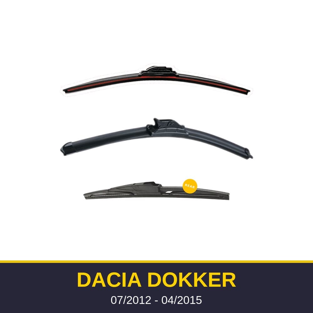 Spazzole tergicristallo Dacia Dokker (07/2012-04/2015)