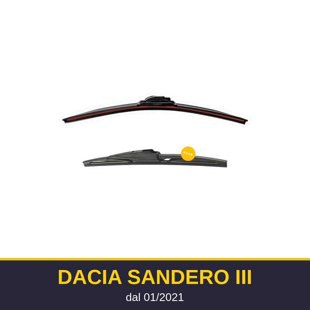 Spazzole tergicristallo Dacia Sandero III (01/2021-)