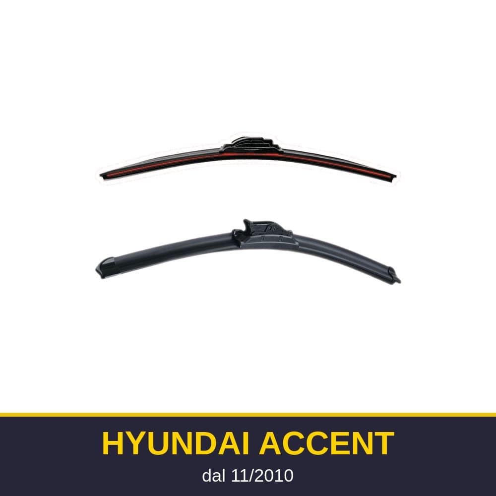 Spazzole tergicristallo Hyundai Accent (11/2010-)