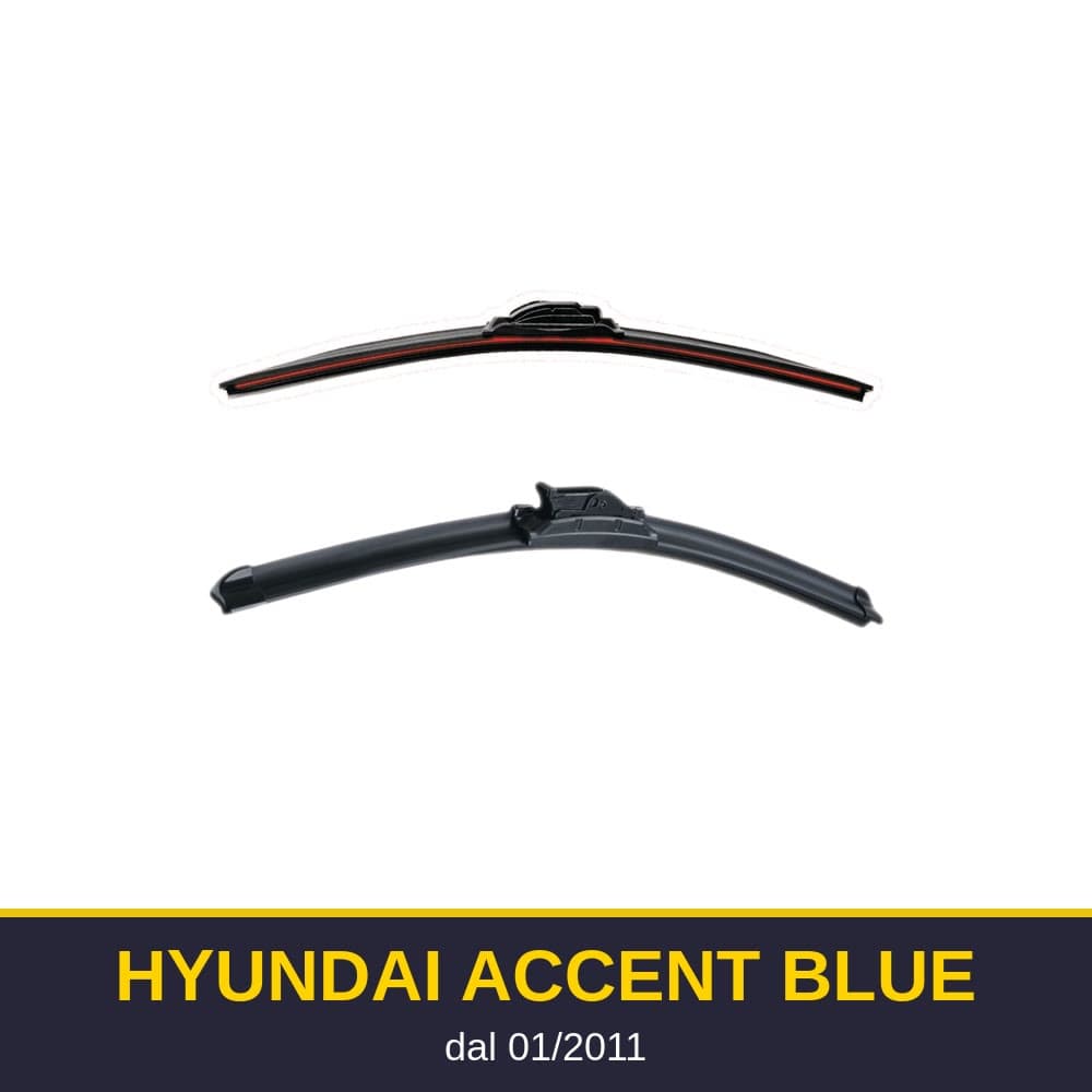 Spazzole tergicristallo Hyundai Accent Blue (01/2011-)