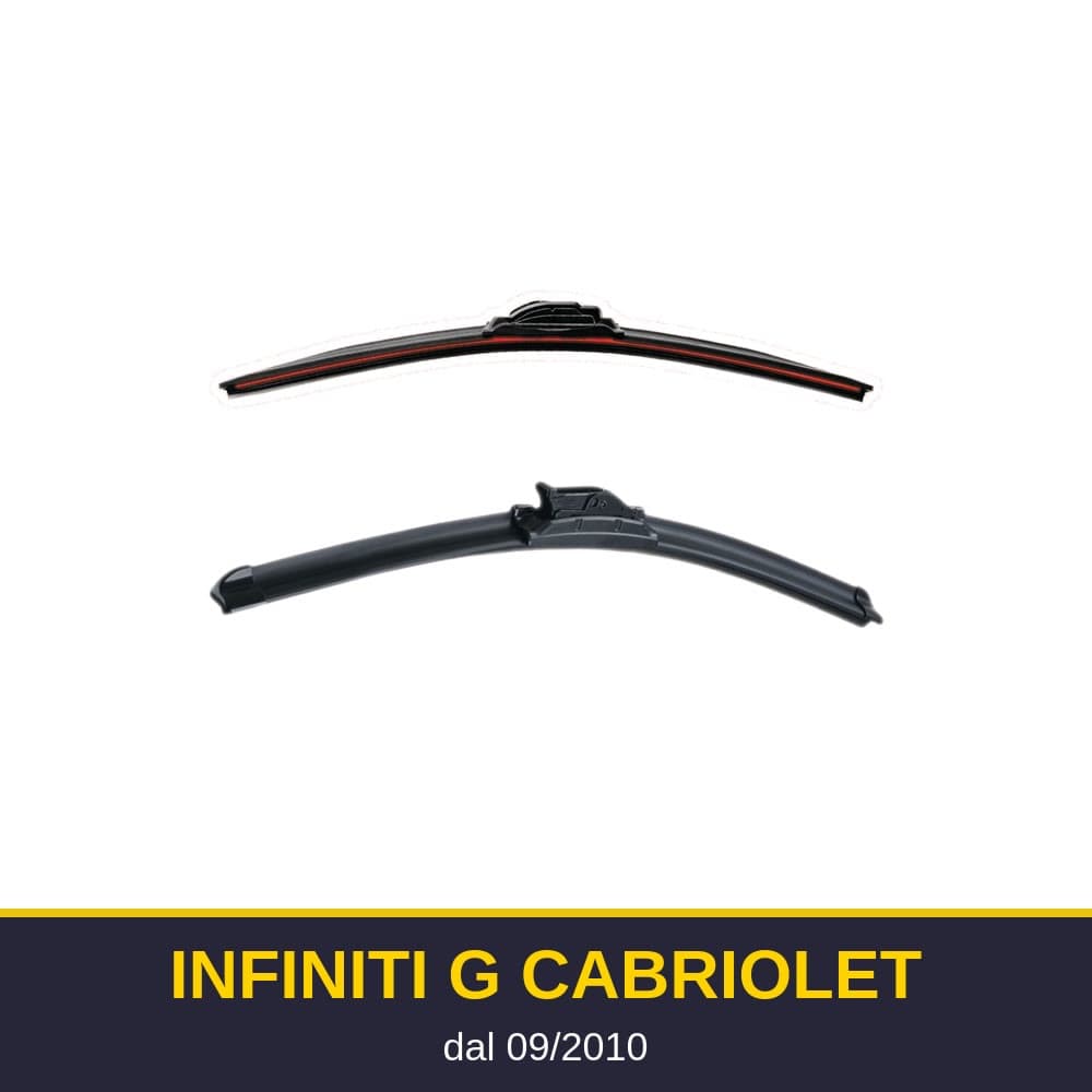 Spazzole tergicristallo Infiniti G Cabriolet (09/2010-)