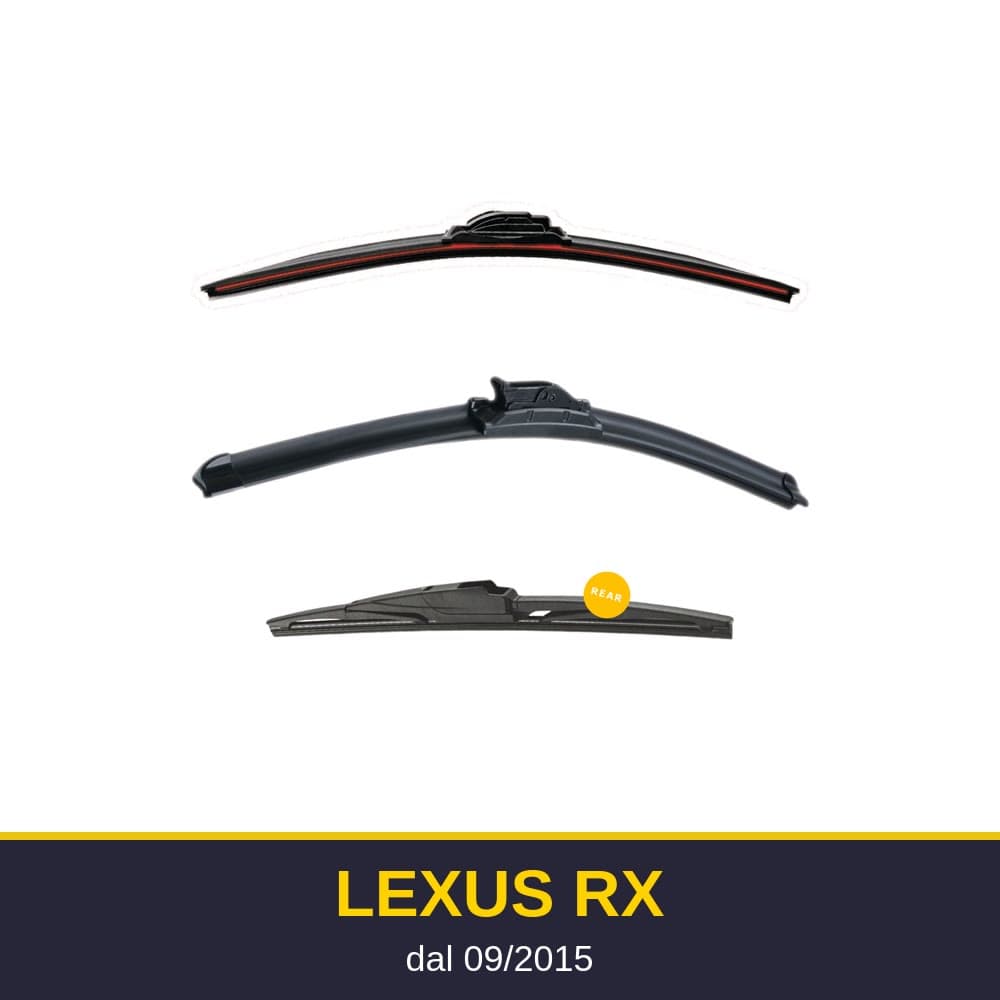 Spazzole tergicristallo Lexus RX (09/2015-)