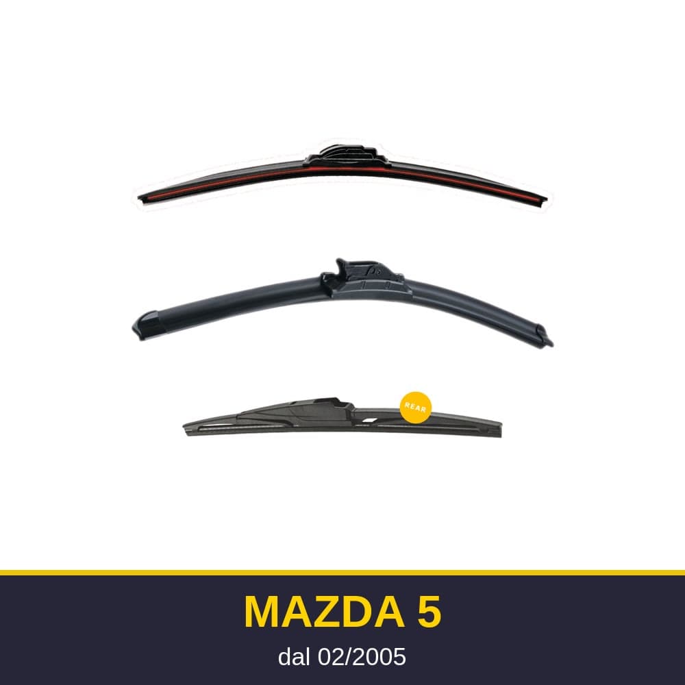Spazzole tergicristallo Mazda 5 (02/2005-)