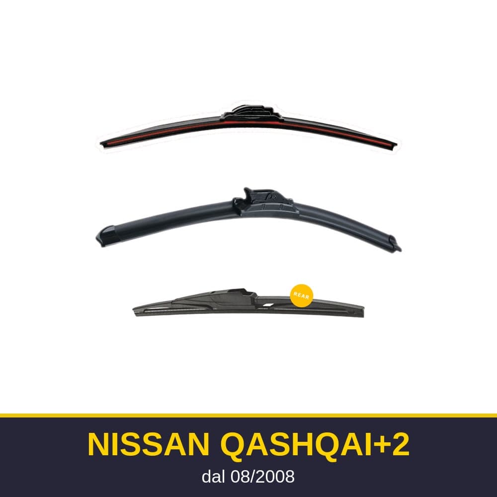 Spazzole tergicristallo Nissan Qashqai+2 (08/2008-)