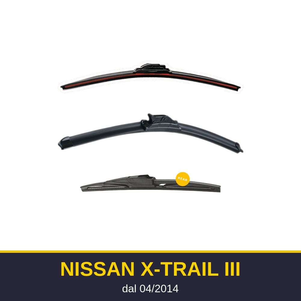 Spazzole tergicristallo Nissan X-Trail III (04/2014-)