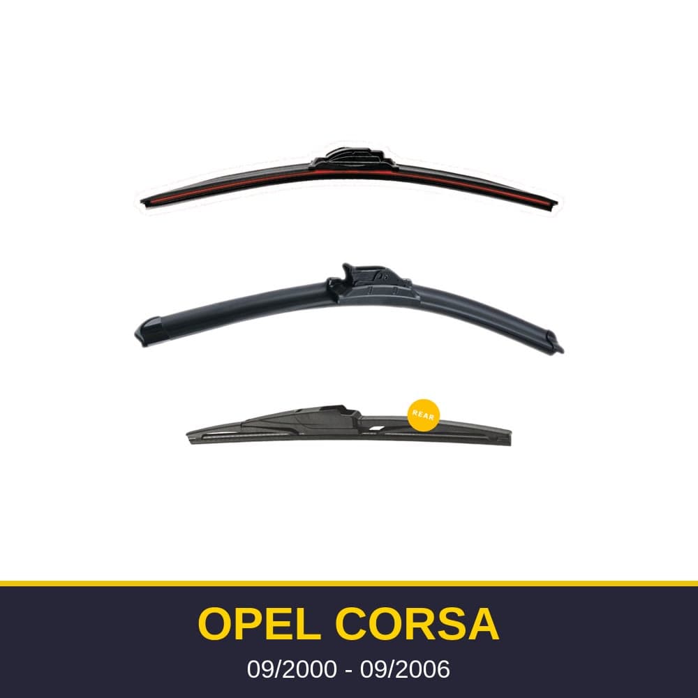 Spazzole tergicristallo Opel Corsa (09/2000-09/2006)