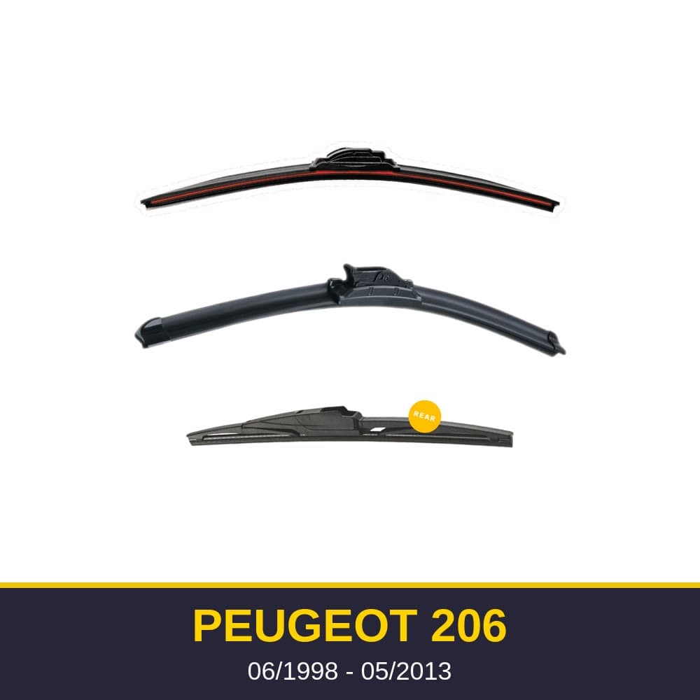 Spazzole tergicristallo Peugeot 206 (06/1998-05/2013)