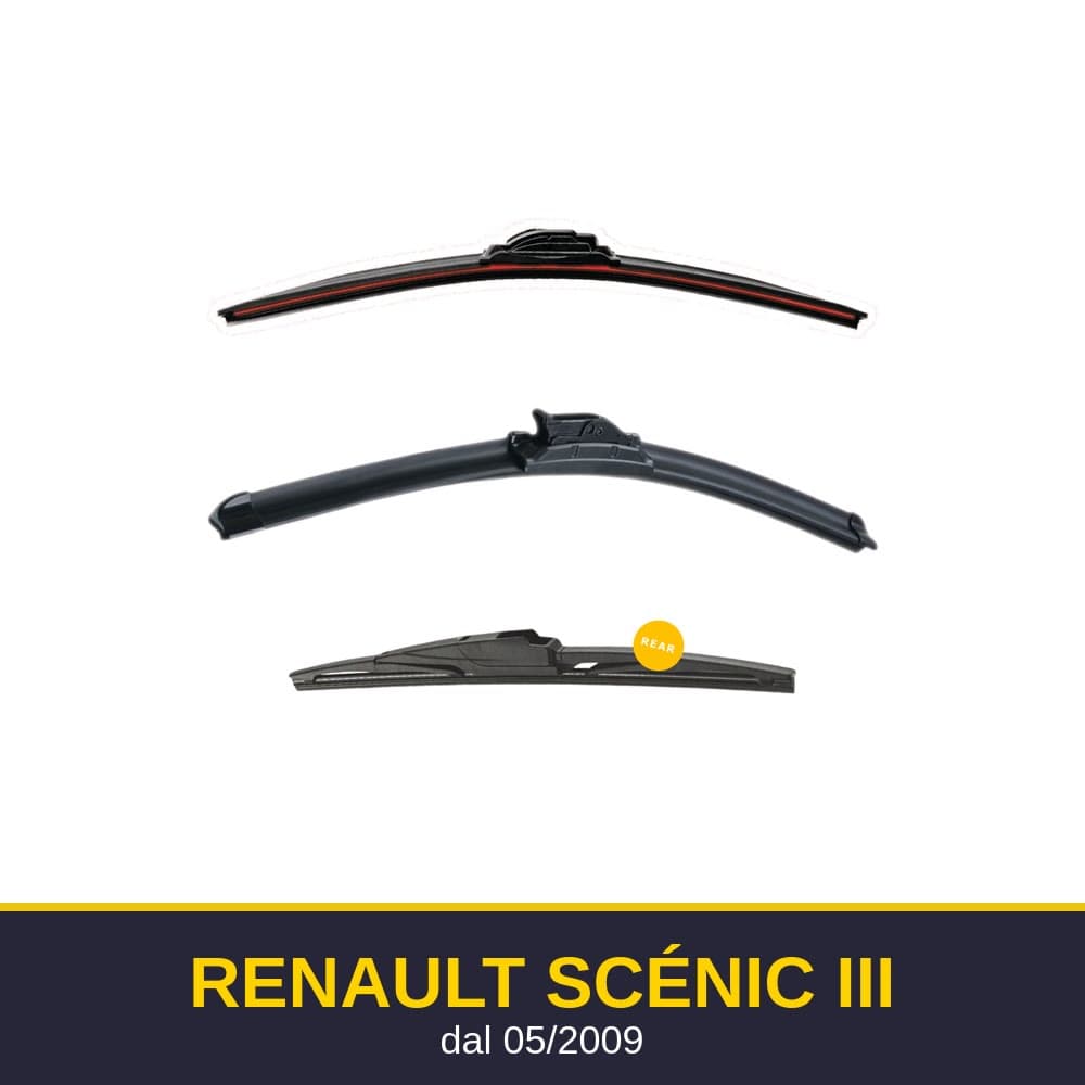 Spazzole tergicristallo Renault Scénic III (05/2009-)
