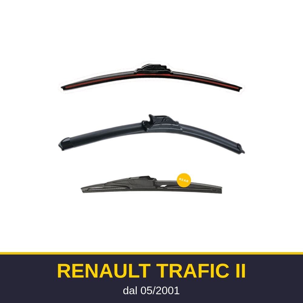 Spazzole tergicristallo Renault Trafic II (05/2001-)