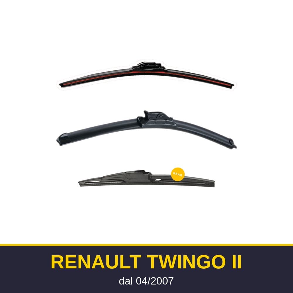 Spazzole tergicristallo Renault Twingo II (04/2007-)