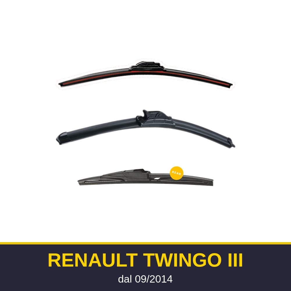 Spazzole tergicristallo Renault Twingo III (09/2014-)