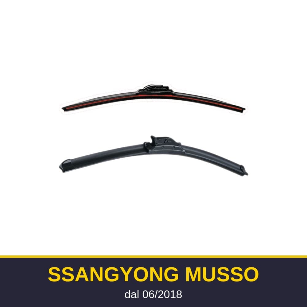 Spazzole tergicristallo SsangYong Musso (06/2018-)