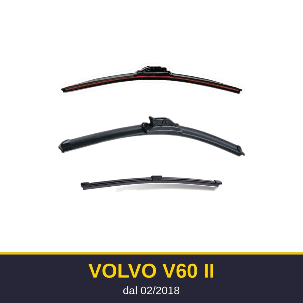 Spazzole tergicristallo Volvo V60 II (02/2018-)