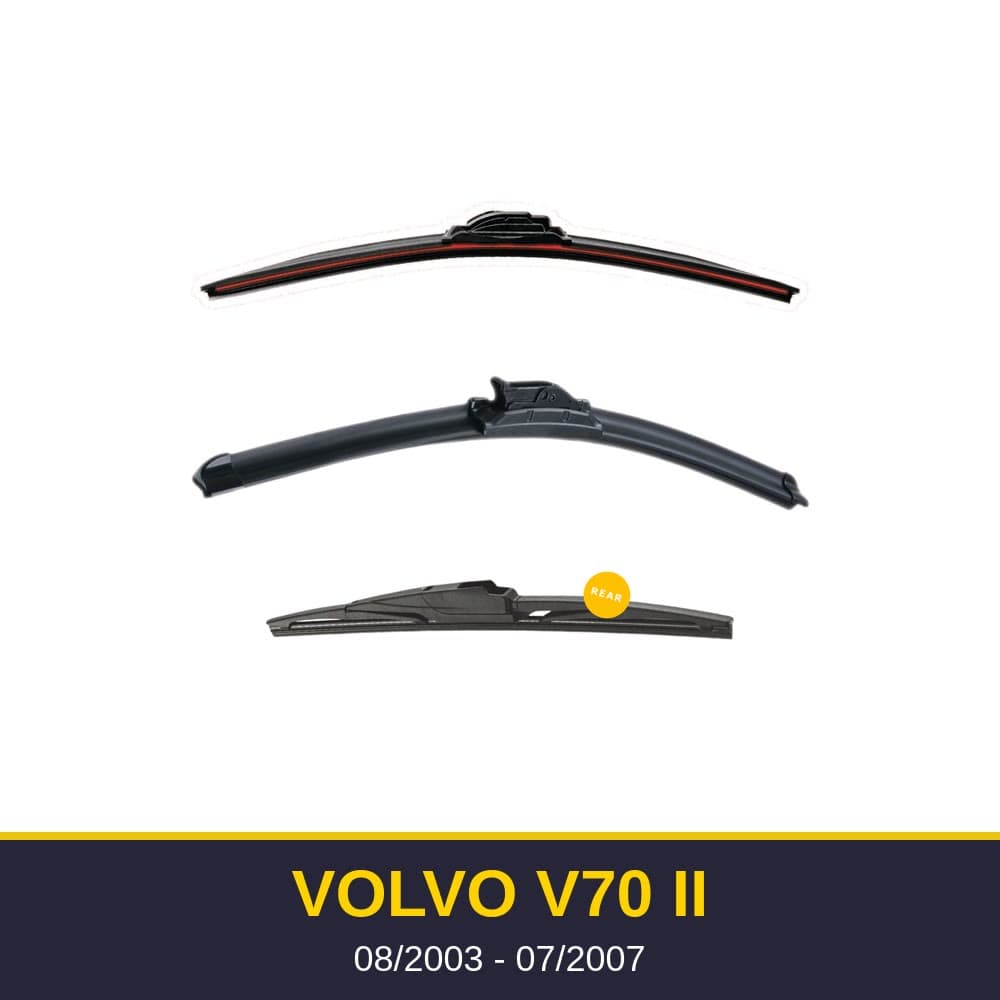Spazzole tergicristallo Volvo V70 II (08/2003-07/2007)