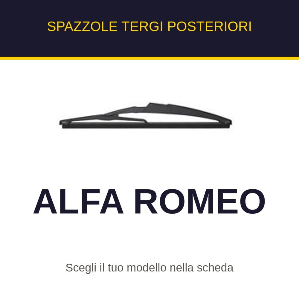 Spazzole tergi posteriori Alfa Romeo