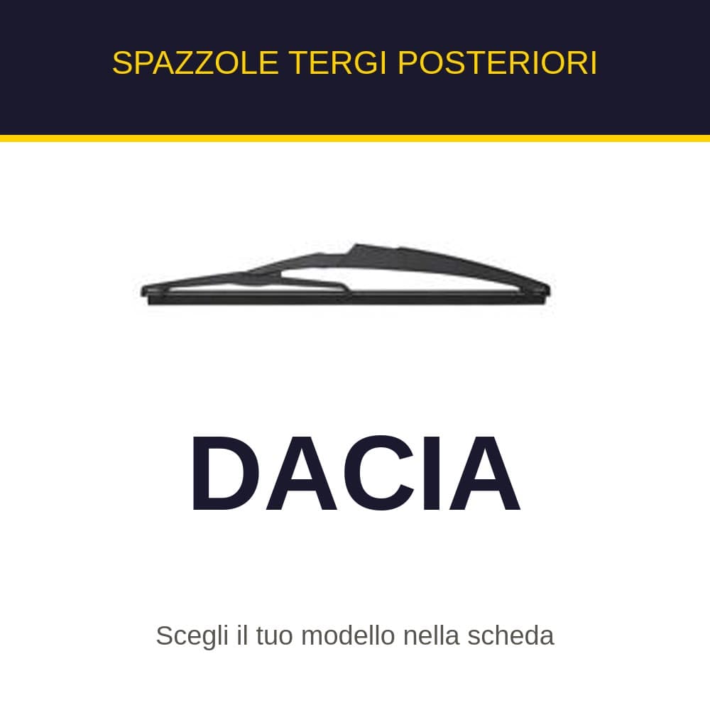 Spazzole tergi posteriori Dacia