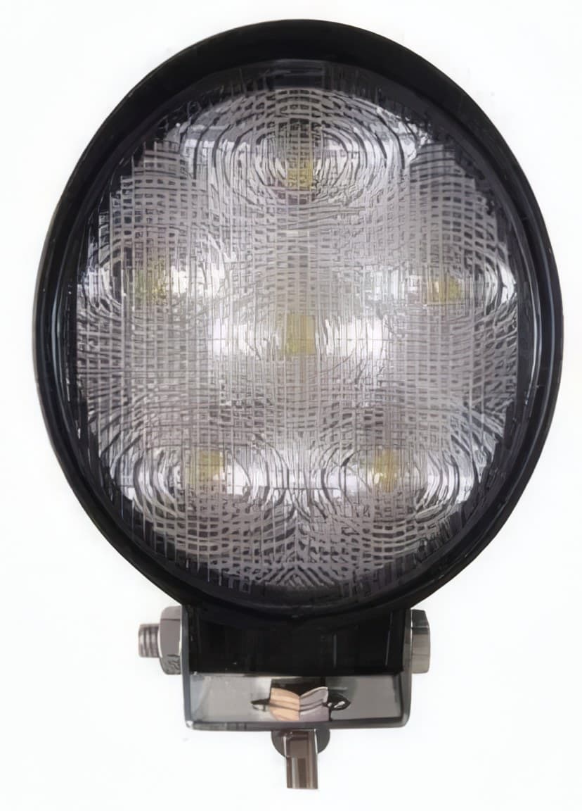 Faro da lavoro rotondo alta luminosita’ 12/24 volt, 6 LED da 3 watt 165