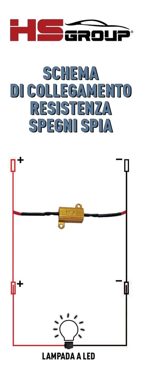 Coppia resistenze per simulare un carico da 21W a 12V