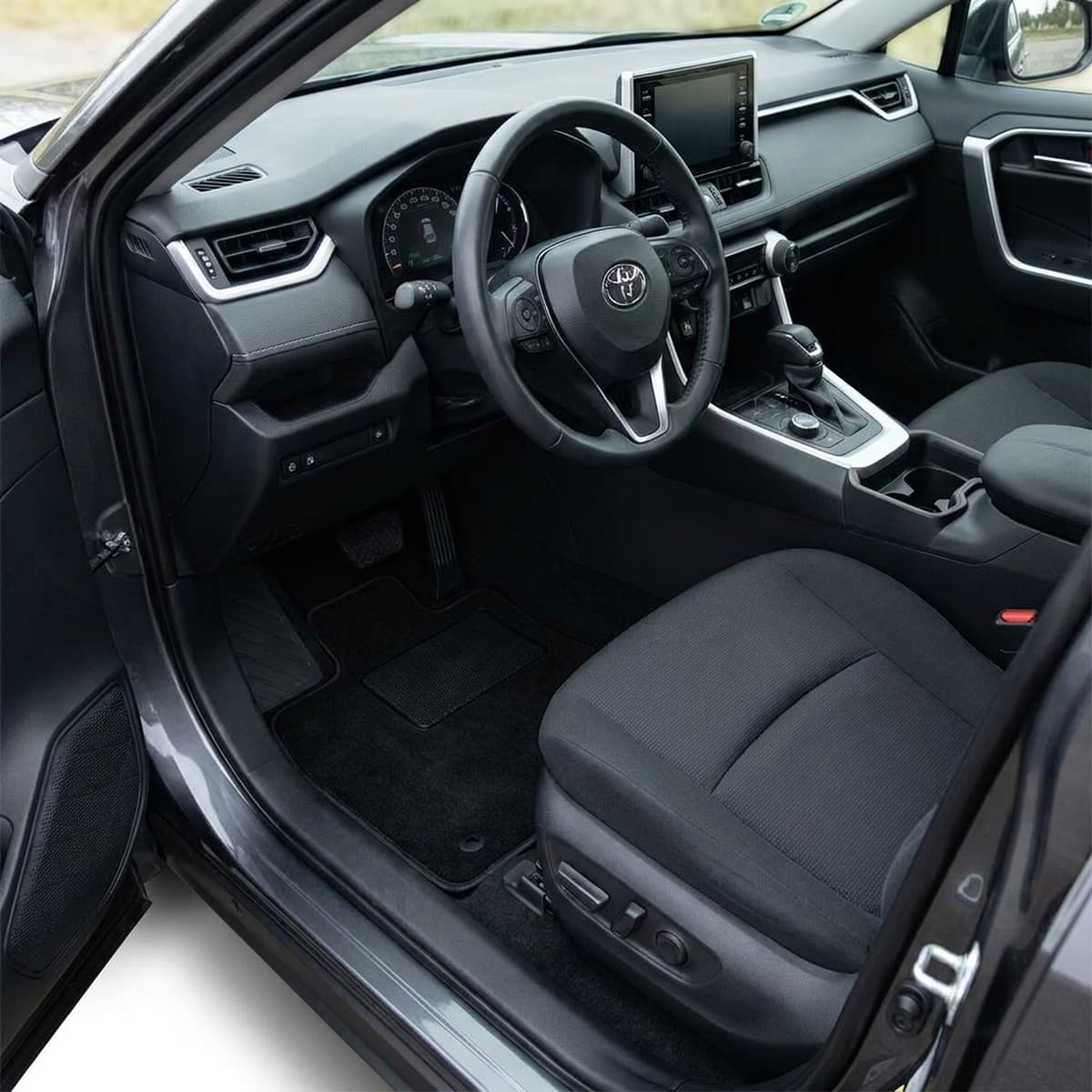 Tappetini in moquette Astro montati su Toyota Rav4 Hybrid (2019-)