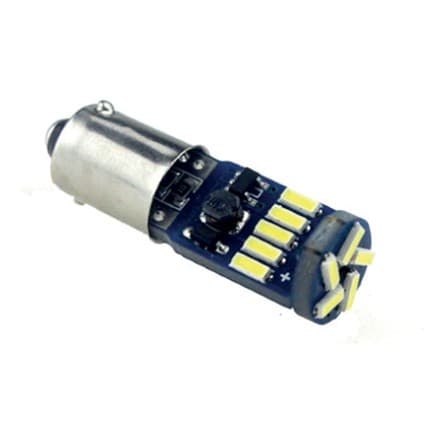 Coppia lampade LED H6W (piedi storti) super canbus 9 LED Samsung 400 lm 5500K – AA41065