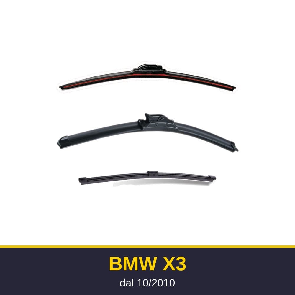 Spazzole tergicristallo BMW X3 (10/2010-)