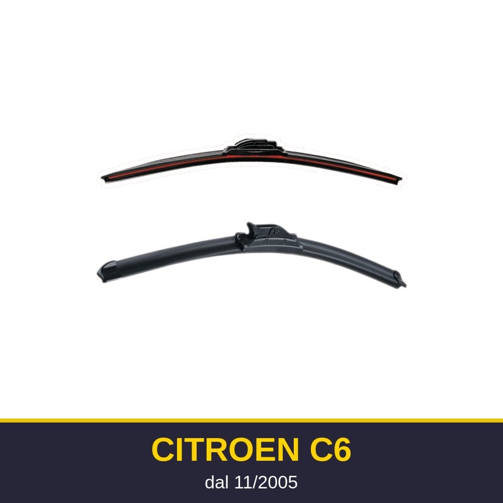 Spazzole tergicristallo Citroen C6 (11/2005-)