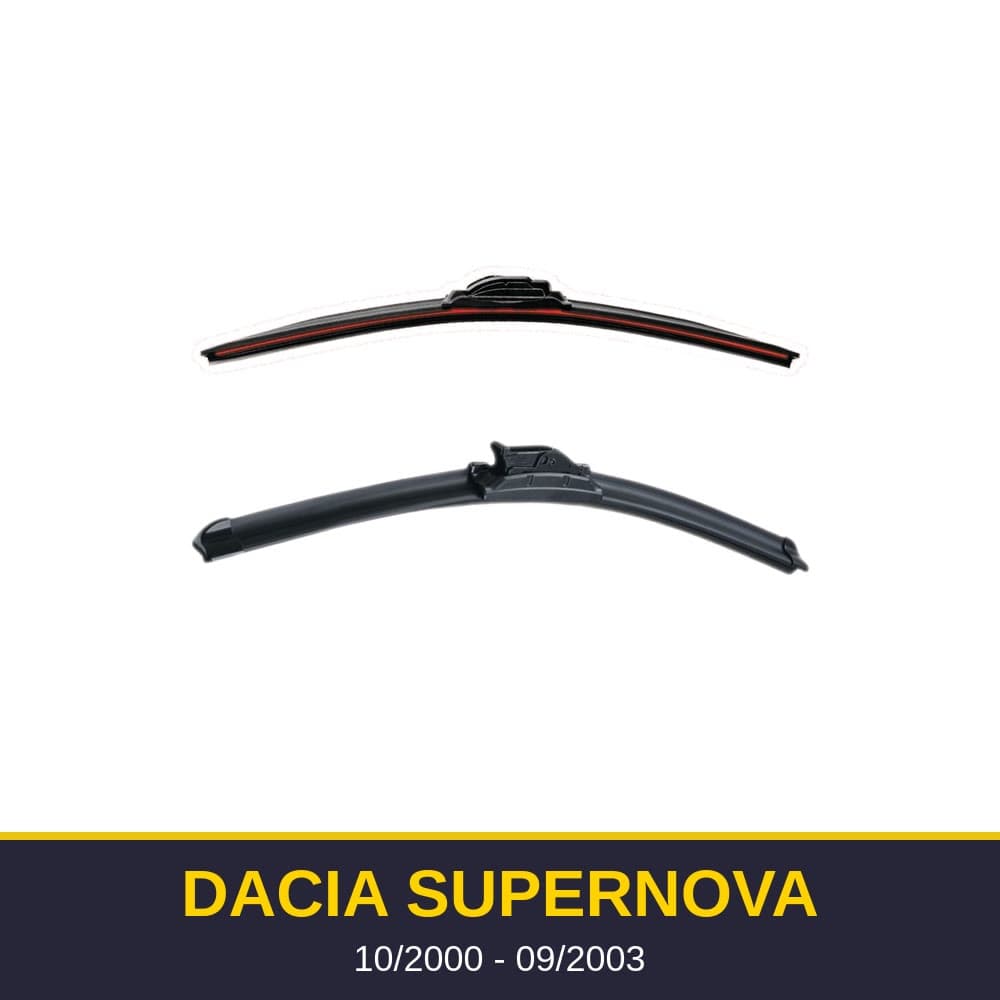 Spazzole tergicristallo Dacia SuperNova (10/2000-09/2003)