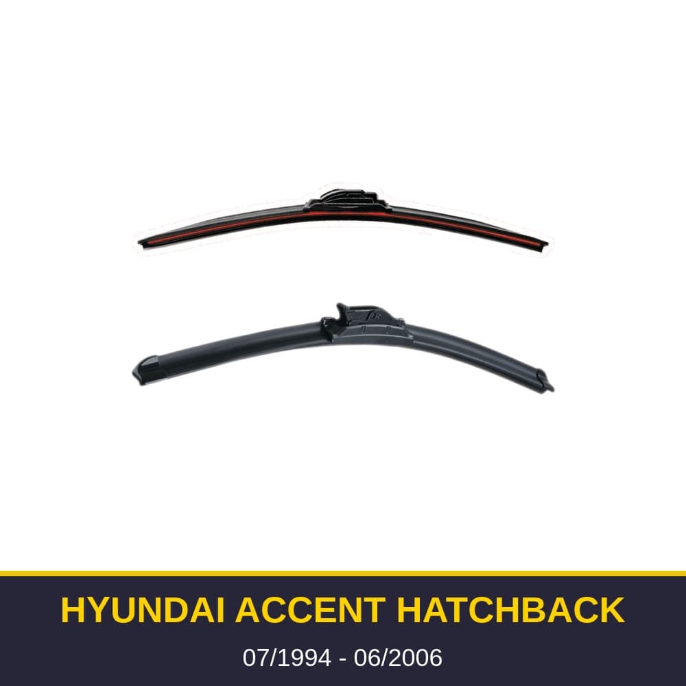 Spazzole tergicristallo Hyundai Accent Hatchback (07/1994-06/2006)