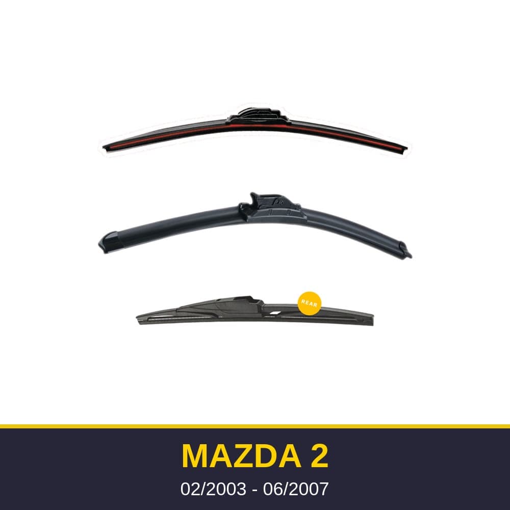 Spazzole tergicristallo Mazda 2 (02/2003-06/2007)
