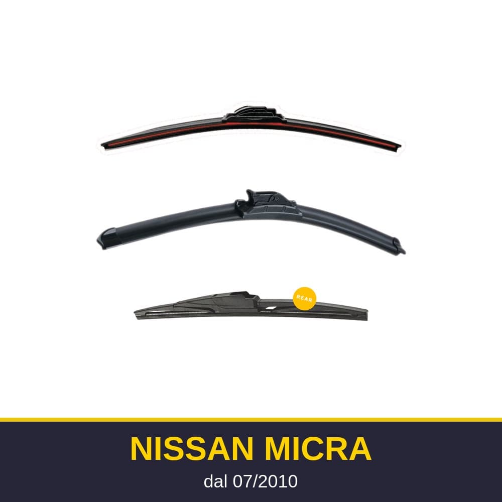 Spazzole tergicristallo Nissan Micra (07/2010-)