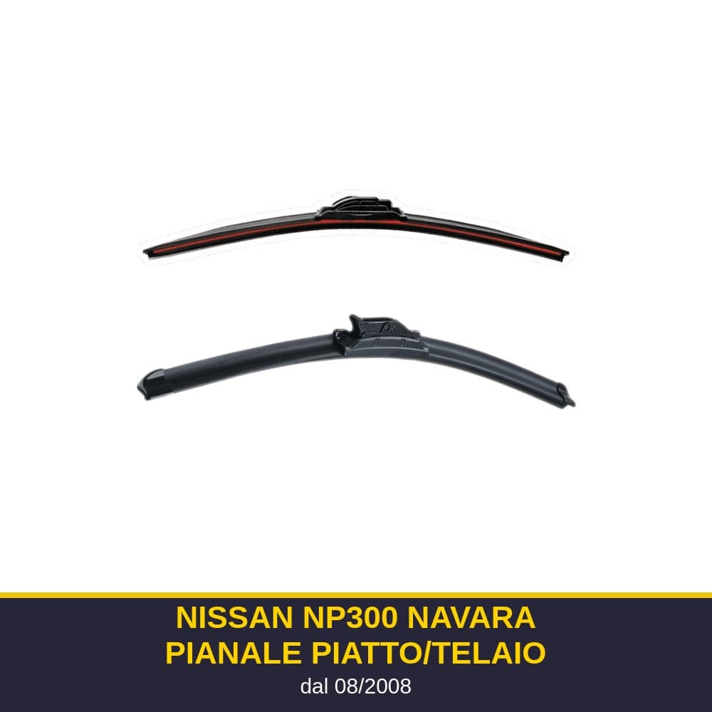 Spazzole tergicristallo Nissan NP300 NAVARA Pianale piatto/Telaio (08/2008-)